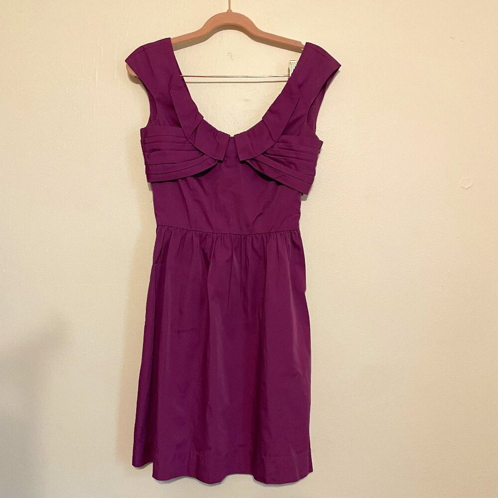 💃 Hoss Intropia | Violet Purple Structured Fit & Flare Dress Size 34 (US 2)